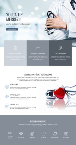 Kaliteli Tıp Merkezi - HTML5 Duyarlı Şablon