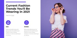 Fashion Trends 2021 - Beautiful Web Page Design