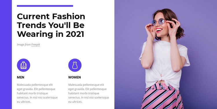 Fashion trends 2021 Webflow Template Alternative