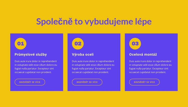 Společně to budujeme lépe Šablona HTML