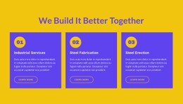 HTML5 Responsive For We Build It Better Together
