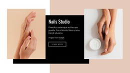 Manicure, Pedicure And More Landing Page Template