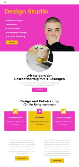 Auf Der Suche Nach Geschäftsideen – Fertiges Website-Design