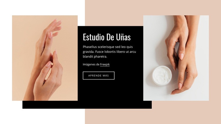 Manicura, pedicura y más Diseño de páginas web