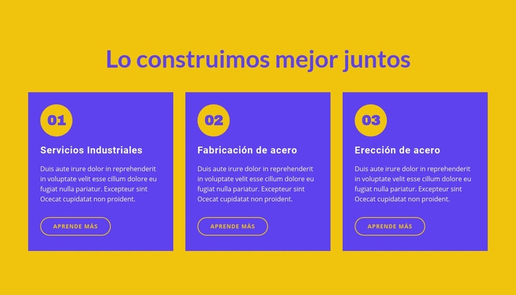 Lo construimos mejor juntos Maqueta de sitio web