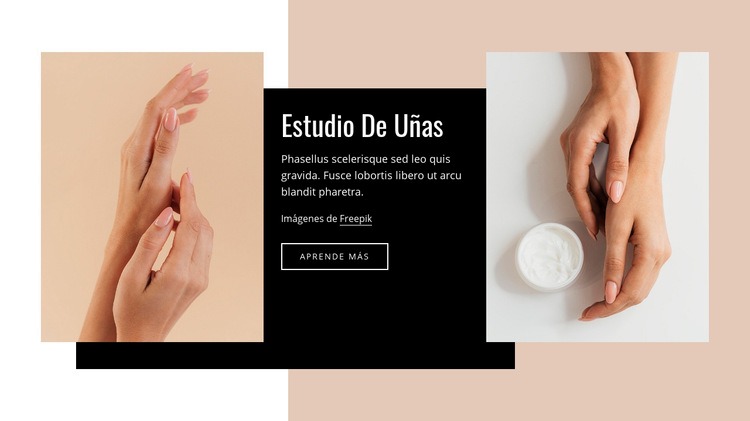 Manicura, pedicura y más Plantilla de una página