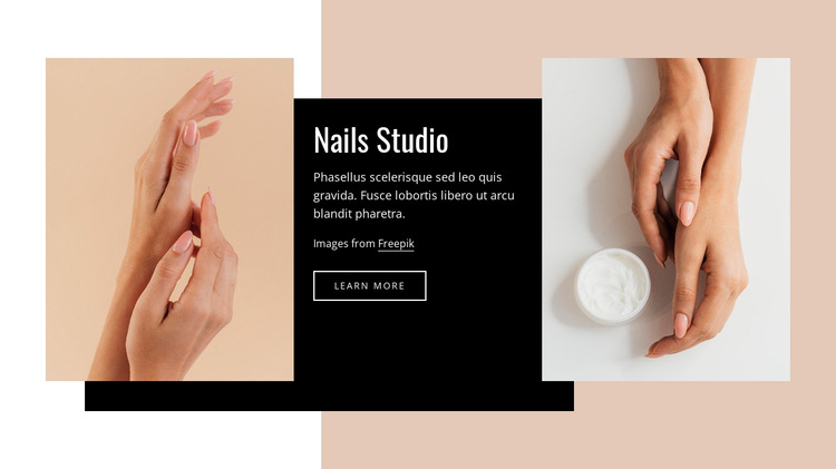 Manicure, pedicure and more HTML5 Template