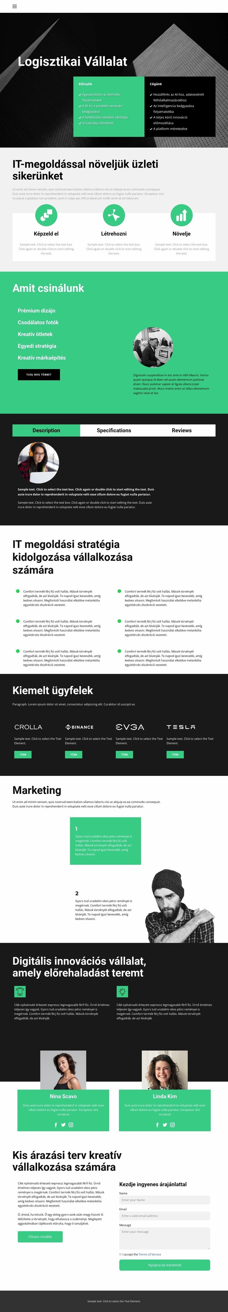 Informális üzleti struktúrák CSS sablon