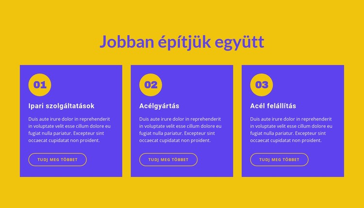 Együtt jobban építjük HTML Sablon