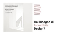 Il Modello HTML5 Più Creativo Per Crea Un Nuovo Design