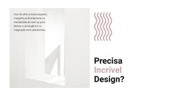 Crie Um Novo Design Modelo Limpo E Mínimo