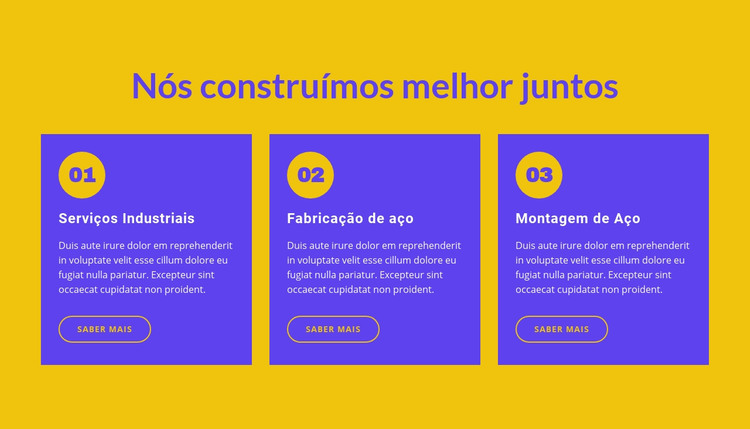 Nós construímos melhor juntos Modelo HTML