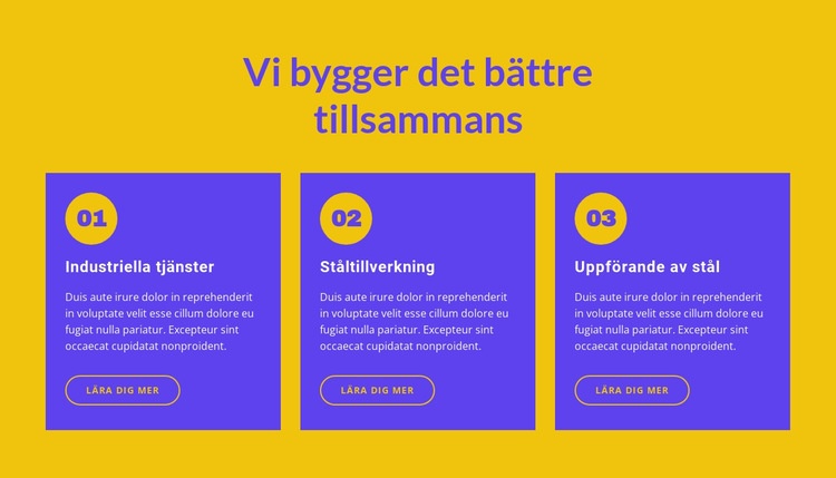 Vi bygger det bättre tillsammans HTML-mall