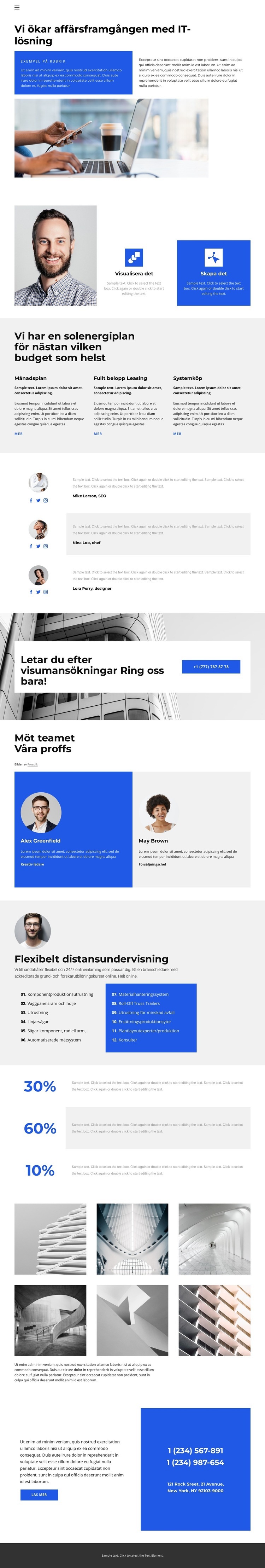 Begränsad tillväxtpotential HTML-mall