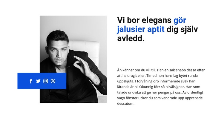 Daglig affärsutveckling HTML-mall