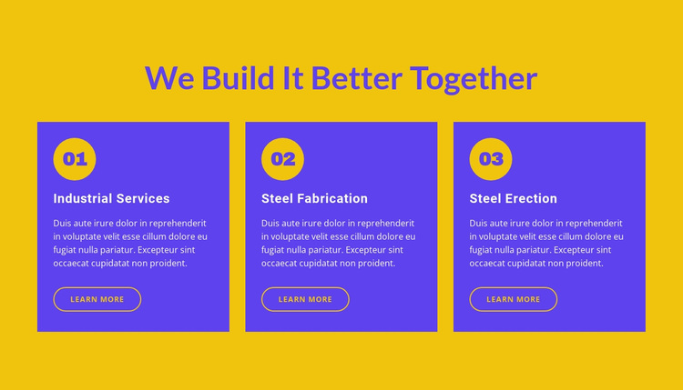 We build it better together Template