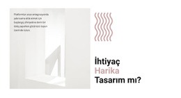 Yeni Bir Tasarım Yaratın Için Özel Tek Sayfalık Şablon