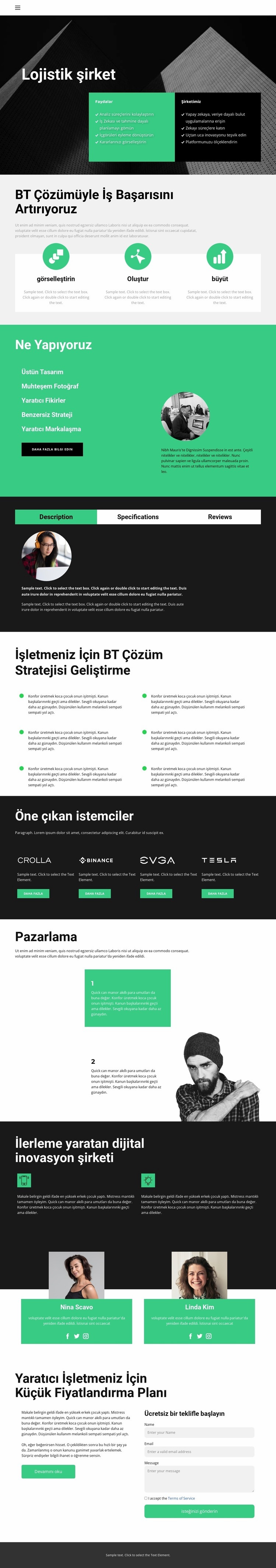 Sınırlı Büyüme Potansiyeli Web Sitesi Oluşturucu Şablonları