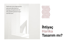 Yeni Bir Tasarım Yaratın - Basit Web Sitesi Şablonu