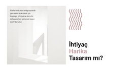 Yeni Bir Tasarım Yaratın Web Sitesi Tasarımı