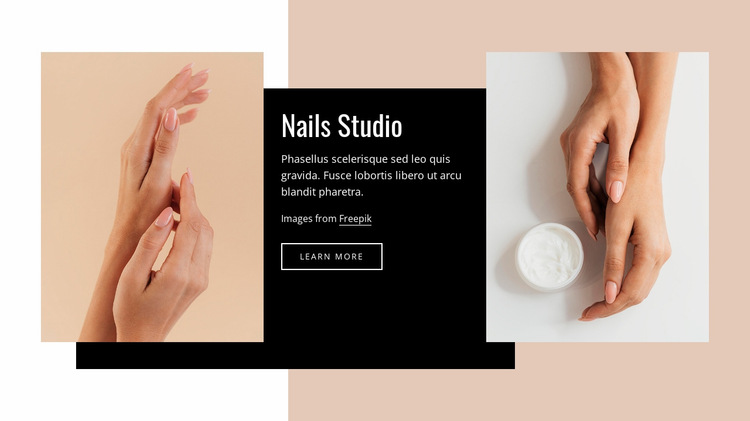Manicure, pedicure and more Website Builder Templates
