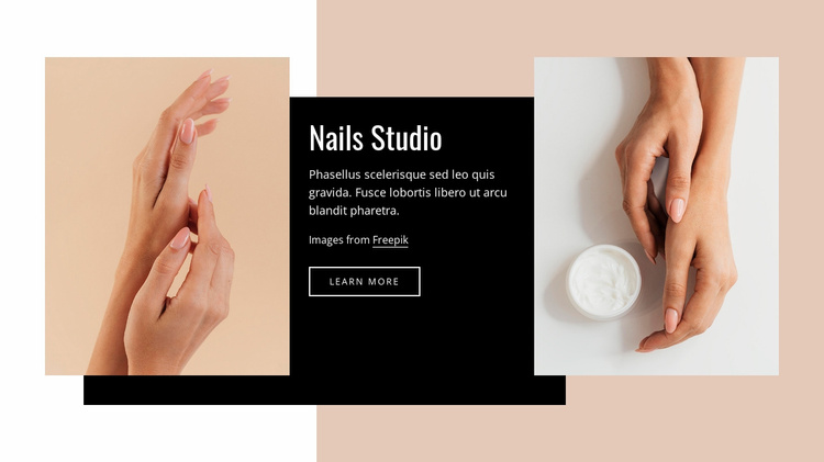 Manicure, pedicure and more Website Template