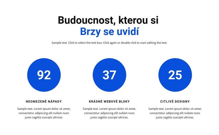 Práce v infografice Webový design