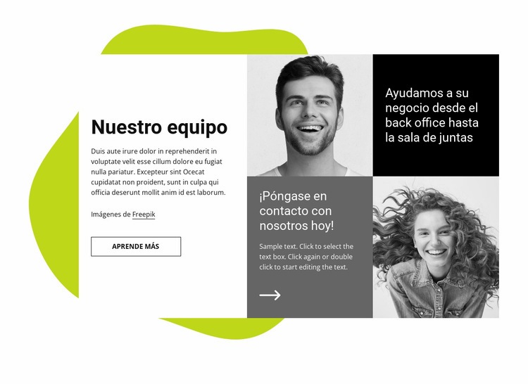 Ayudamos a tu negocio Plantillas de creación de sitios web