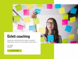 Coaching Vállalkozások Számára - Egyoldalas Sablon