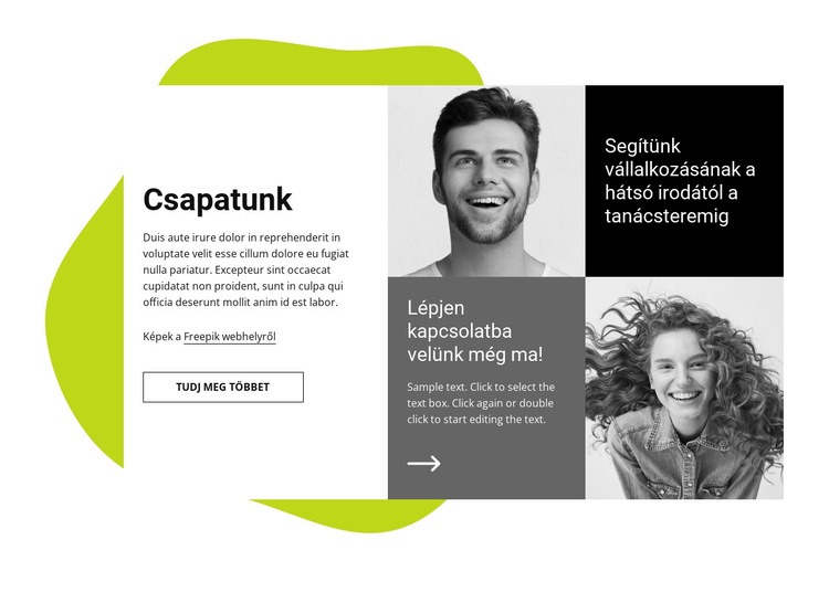 Segítünk a vállalkozásában HTML Sablon