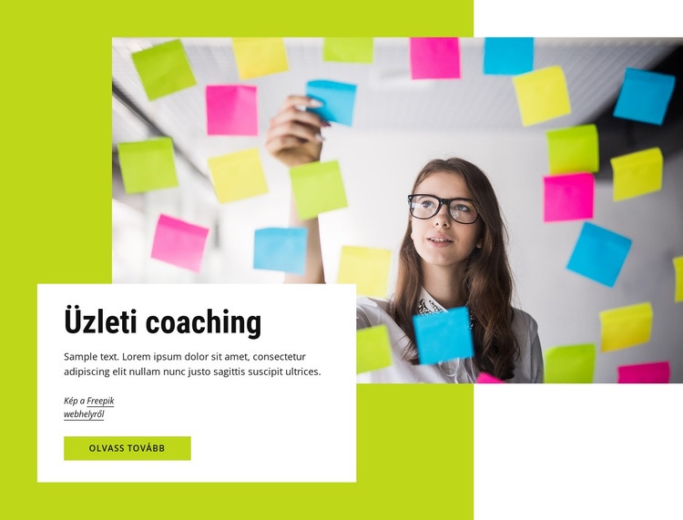 Coaching vállalkozások számára HTML Sablon