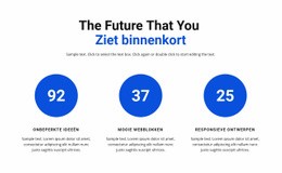 Prachtige Landingspagina Voor Werk In Infographics