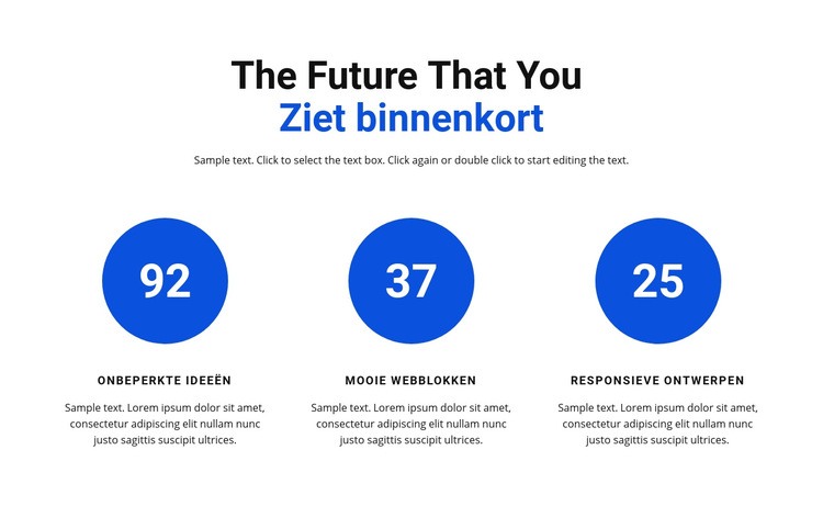 Werk in infographics Sjabloon