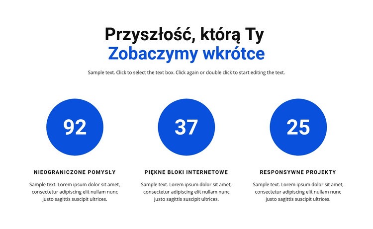 Pracuj w infografikach Makieta strony internetowej