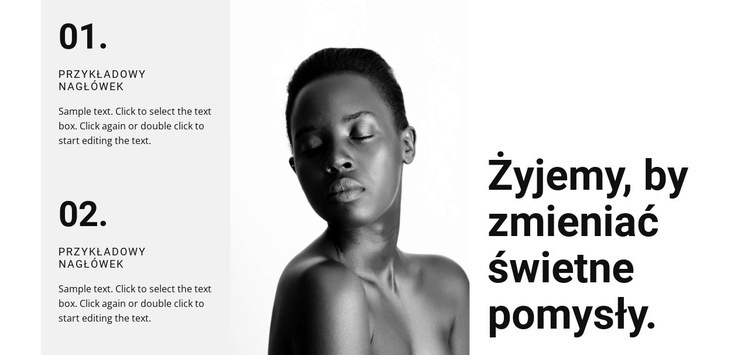 Żyjemy według naszych pomysłów Szablon HTML5