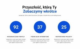 Pracuj W Infografikach - Wielozadaniowy Szablon Jednostronicowy