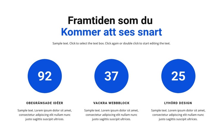 Arbeta med infografik WordPress -tema