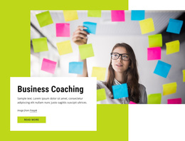 Coaching For Businesses - Free Template