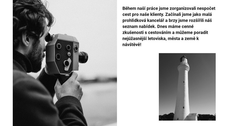 Krajinný fotograf Šablona webové stránky