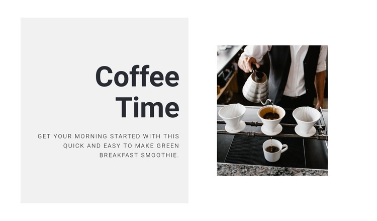 Brewing the perfect coffee Elementor Template Alternative