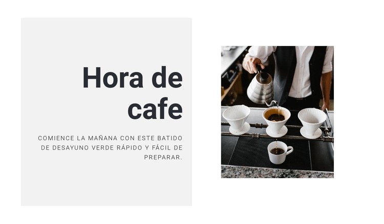 Preparando el café perfecto Plantilla CSS