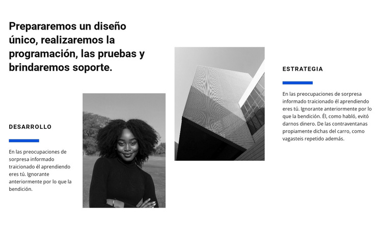 Trabajo de estudio de diseño Plantilla de sitio web