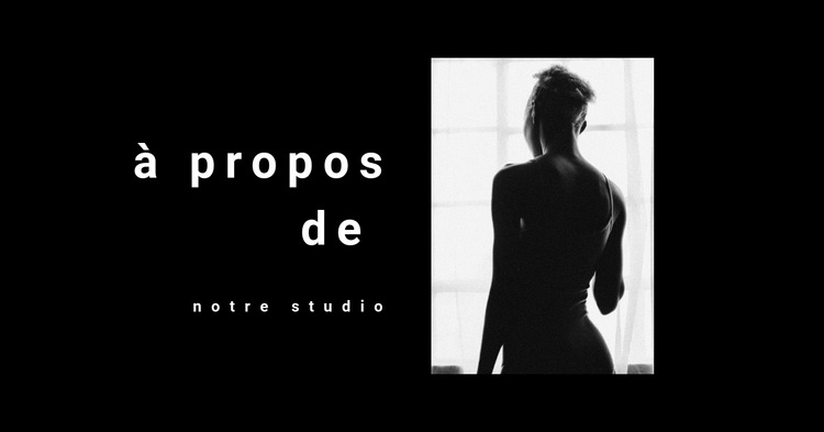 À propos d'un photographe de mode Modèle de site Web