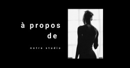 À Propos D'Un Photographe De Mode - Modèle Professionnel Personnalisable D'Une Page