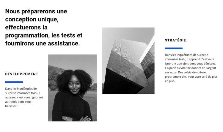 Travail en studio de design Page de destination