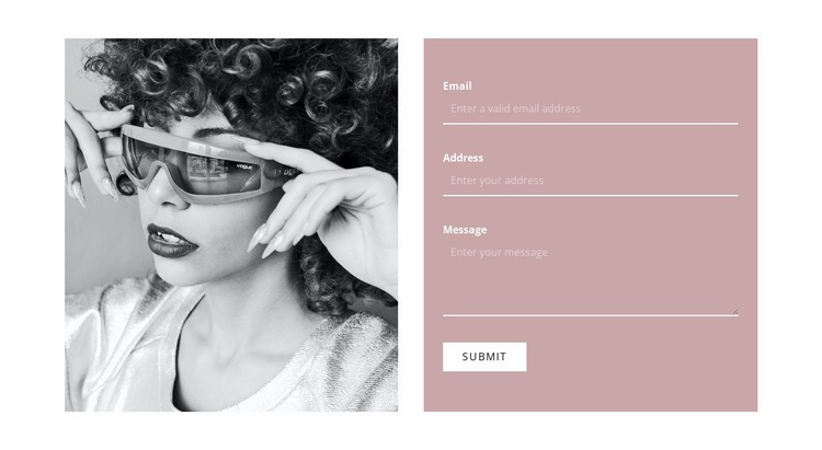 Write to our stylists Homepage Design