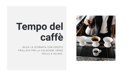 Design Del Sito Pronto All'Uso Per Preparare Il Caffè Perfetto