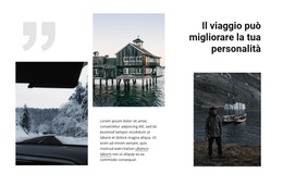 Per Le Strade Del Nord - Modello Di Pagina Di Destinazione