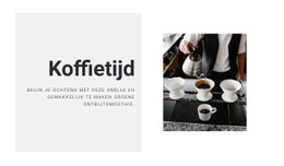 De Perfecte Koffie Zetten - Responsieve Sjabloon Van Één Pagina
