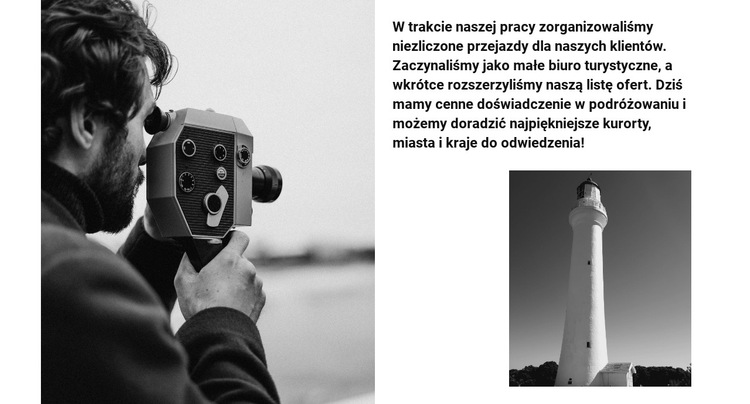 Fotograf krajobrazu Szablon witryny sieci Web